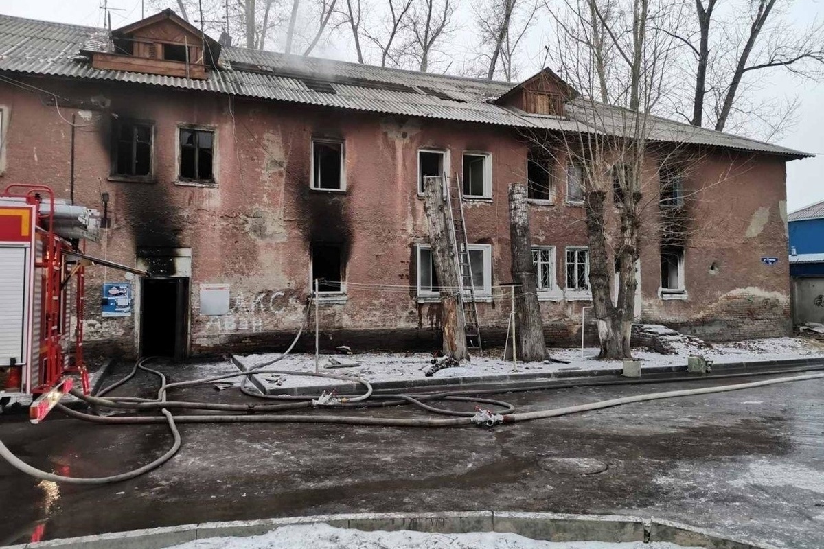 Пожар на Глинки Красноярск