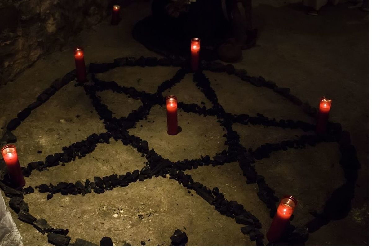 Celebrity satanic ritual fan image