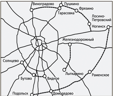 Дублер мкад карта