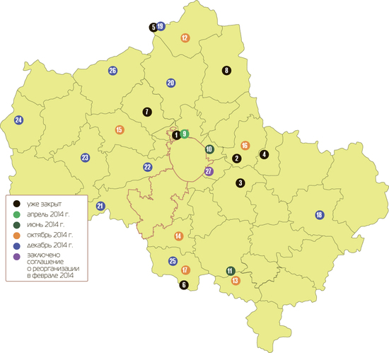 Карта свалок московской области