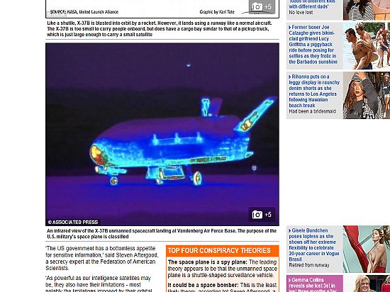 Беспилотный космоплан с высокой вероятностью будет использован для тестирования технологий, которые повышают возможности спутникового шпионажа для США