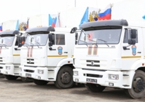 Гуманитарная колонна МЧС с тысячей тонн груза вошла на территорию Донбасса