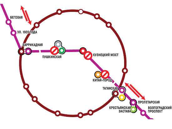 Кузнецкий мост метро схема