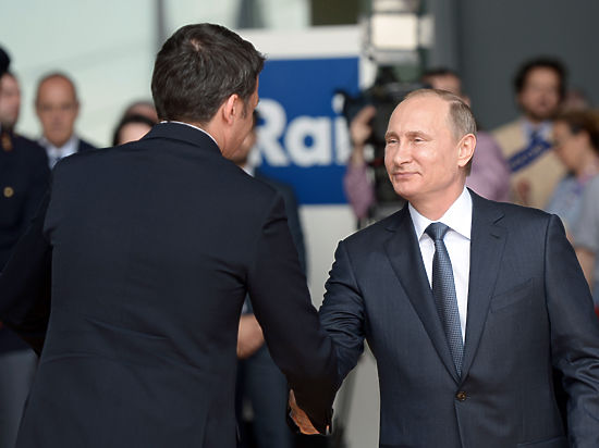 Российский президент и итальянский премьер сопроводили общение дегустацией