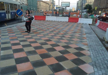 В Москве появилась новая тротуарная плитка