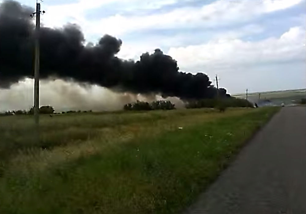 Обнародован видеоролик с места крушения "Боинга" на Украине