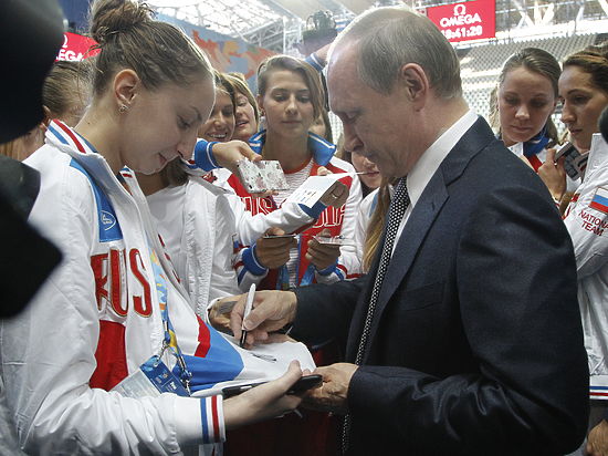 Глава государства выразил пожелание, чтобы иностранцы пребывали в шоке, а российская сборная выиграла все медали