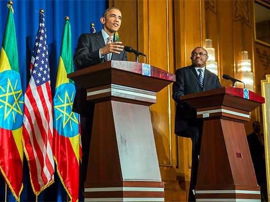 Президент США выступил на заседании Африканского Союза