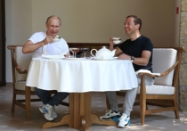 Путин и Медведев провели утро вместе
