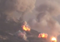 "Ад на земле": опубликовано видео удара "Солнцепеком" в Сирии