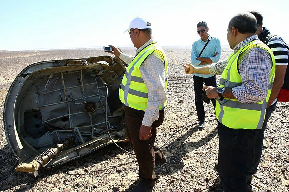 Спасатели продолжают расследование крушения аэробуса А321 погибшего на Синайском полуострове