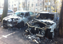 Руководитель службы безопасности одного из московских банков был задержан за  умышленный поджог трех машин, который он совершил 