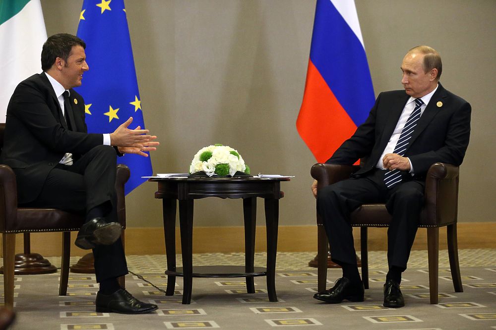 Владимир Путин встретился с Дэвидом Кэмероном и Маттео Ренци