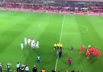 Во время товарищеского матча Турция - Греция местные болельщики освистали минуту молчания