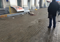		Случайный прохожий погиб на севере Москвы после того, как на него рухнул огромный кусок штукатурки, оторвавшийся от балкона дома