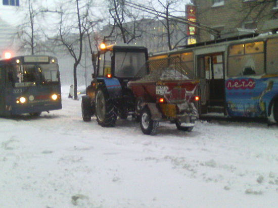 Снегопад парализовал Петрозаводск
