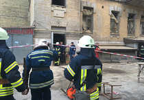 В жилом доме в центре украинской столицы обрушились перекрытия