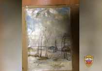Картины знаменитго художника Алексея Саврасова, похищенные в 2014 году из частной коллекции старшего преподавателя МГАХИ им
