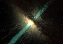 Квазары, они же сверхмассивные  черные дыры, являющиеся активными ядрами галактик, максимально могут разогреваться до 500 миллиардов градусов