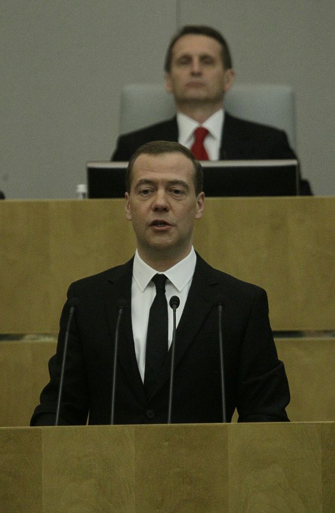 Медведев выступил с ежегодным отчетом перед Госдумой