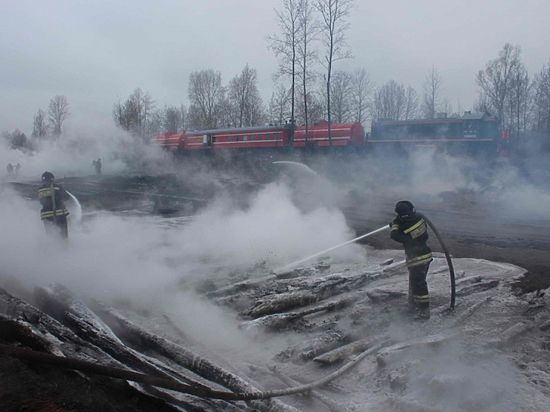 Под Томском произошёл крупный пожар на складе древесины, который принадлежал российско-китайской компании
