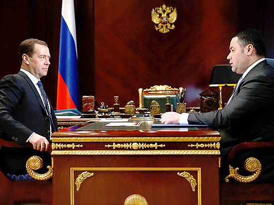 Игорь Руденя рассказал Дмитрию Медведеву о ситуации в Тверской области