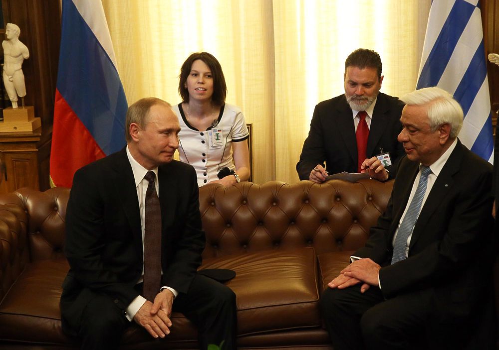 Владимир Путин встретился с президентом Греции 