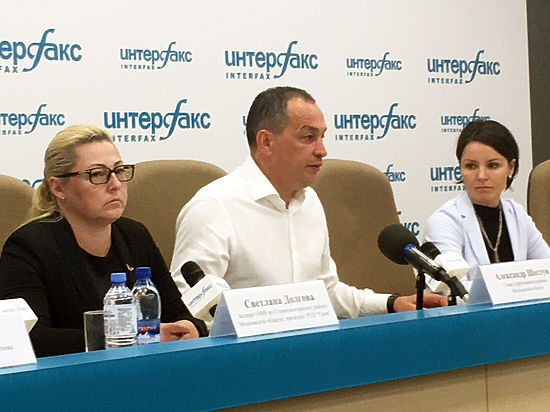 Глава Серпуховского района Александр Шестун и активисты ОНФ дали пресс-конференцию