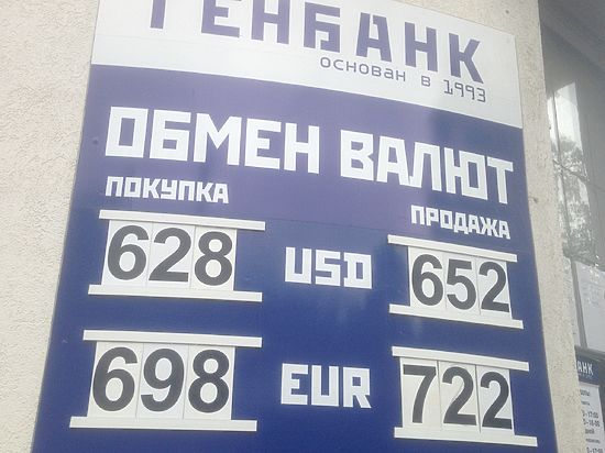 Курс доллара и евро в Крыму сегодня