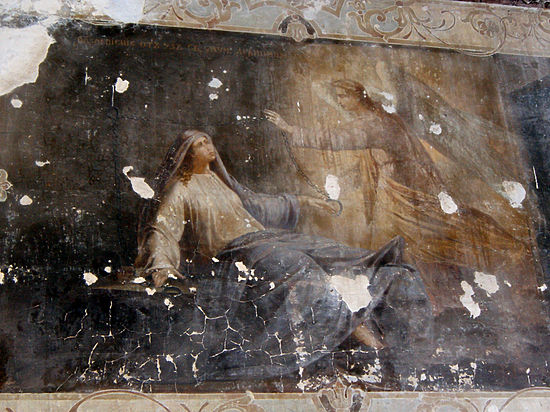 В пермском храме обретена фреска с изображением сицилийской святой