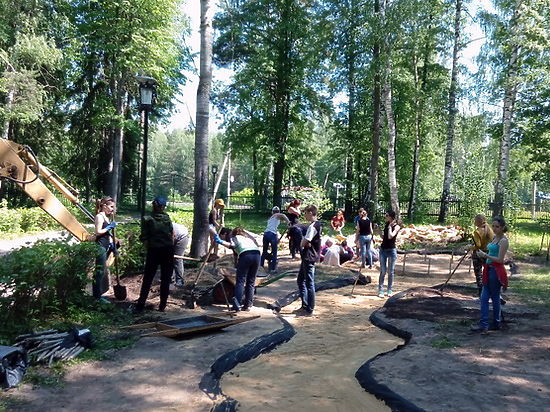 Студенты-ландшафтники Волгатеха преобразили территорию здравницы