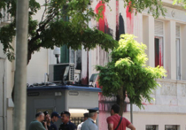 Анархисты из группировки "Рубикон" забросали на прошлой неделе краской здание посольства Турции в Греции