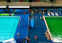 Оргкомитет Олимпийских игр в Рио-де-Жанейро назвал причину позеленения воды в бассейне для прыжков