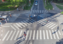 До конца года в Москве появится еще 19 диагональных пешеходных переходов