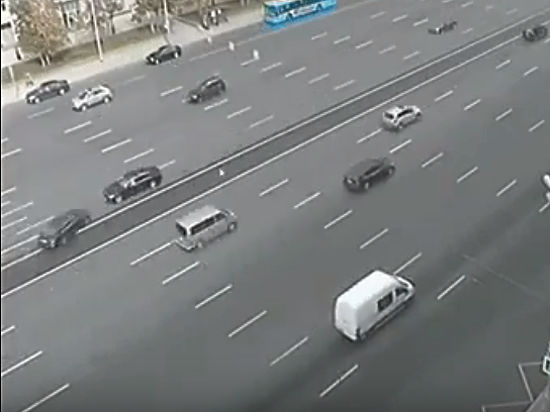 Авария произошла на Кутузовском проспекте