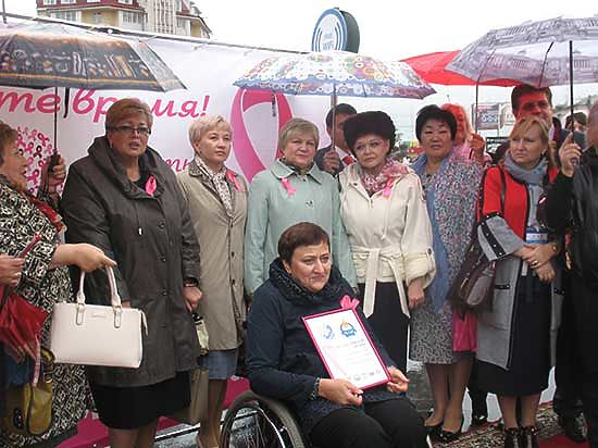 В Бурятии прошла акция «розовая лента», направленная на профилактику рака молочной железы
