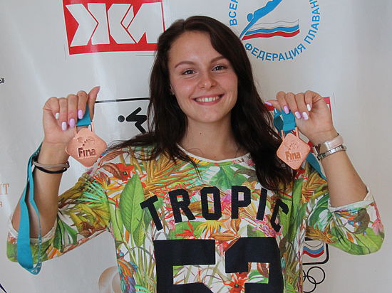Дарья Цветкова завоевала две бронзовые медали в одиночном заплыве и эстафете