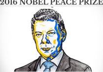 В пятницу Норвежский Нобелевский комитет в Осло объявил лауреата премии мира – им стал президент Колумбии  Хуан Мануэль Сантос: за достижение договоренности с повстанцами о прекращении военных действий, изнурявших южноамериканскую страну на протяжении пяти десятилетий