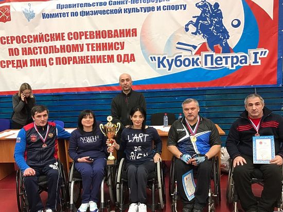 Дагестанцы взяли серебро на Кубке России по настольному теннису среди колясочников