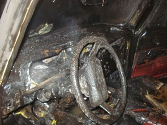 В Оренбурге сгорел автомобиль