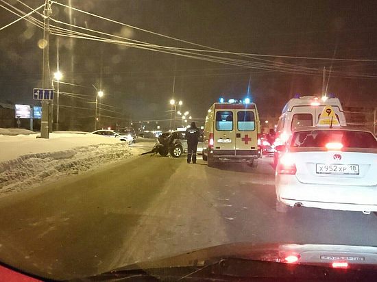 Беременная девушка пострадала при  ДТП в Ижевске