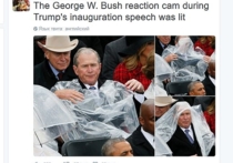 Джордж Буш-младший вновь, как и в свою бытность президентом США, стал объектом для многочисленных шуток