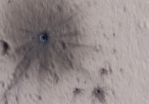В интернете представлены снимки поверхности Красной планеты, сделанные автоматической межпланетной станцией MRO, или Mars Reconnaissance Orbiter