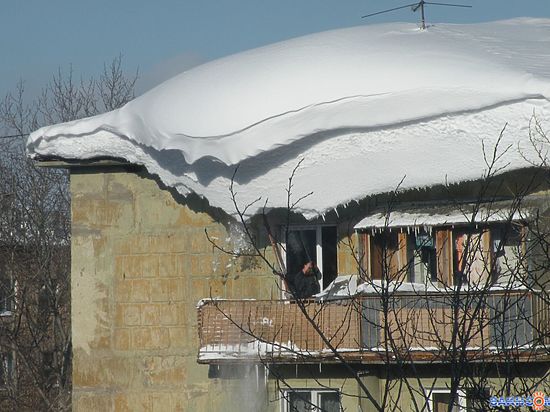 Две женщины в Ижевске получили травмы от схода снега с крыш