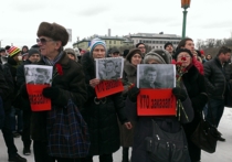 В Санкт-Петербурге так же, как и в Москве, в воскресенье прошел Марш памяти Бориса Немцова