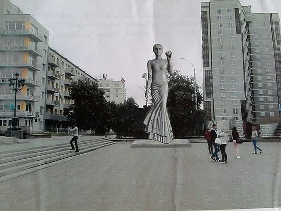 Судьбу двадцатиметровой скульптуры в Екатеринбурге, посвященной Путину, будет решать Медведев
