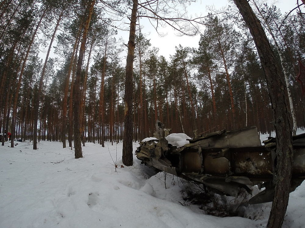 Лыжный поход по Оршинским болотам до упавшего самолёта в Тверской области