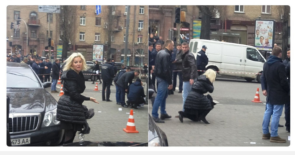 Мария Максакова на месте убийства Вороненкова: фотографы запечатлели горе певицы