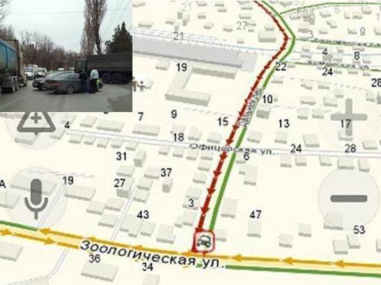 В Ростове на Зоологической образовался дорожный затор после ДТП