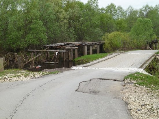 Мост через Линду в Нижегородской области затоплен